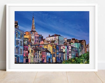 A3/A4 'Tenby' Art Print, Tenby Wall Art, Tenby Home Decor, Tenby Gifts, Coastal Art, Seaside Town Art, Pembrokeshire Art