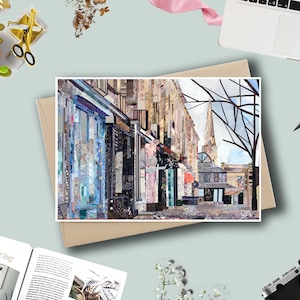 Cheltenham &#39;Montpellier&#39; Card, Cheltenham Card, Cotswolds Gift, Travel Card, Town Art, Greeting Card, Cotswolds Art Card, Gloucestershire
