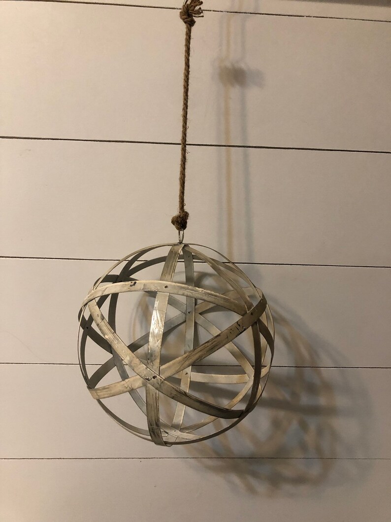 Hanging Metal Orb/Sphere Home Decor Etsy