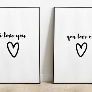I Love You Quote Print Instant Download, I Love You Quote Printable Instant Download, Minimalist Unique Engagement Gifts For Couples, Love