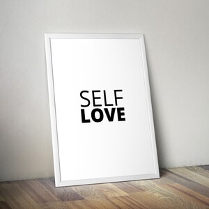 Self Love Quote Print Instant Download, Self Love Quote Affirmation Instant Print,  Self Love Mental Health Instant Print, Self Love Print