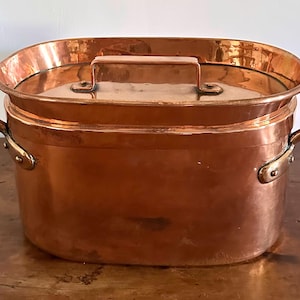 Antique 18thC Hand Made French Copper Braisière