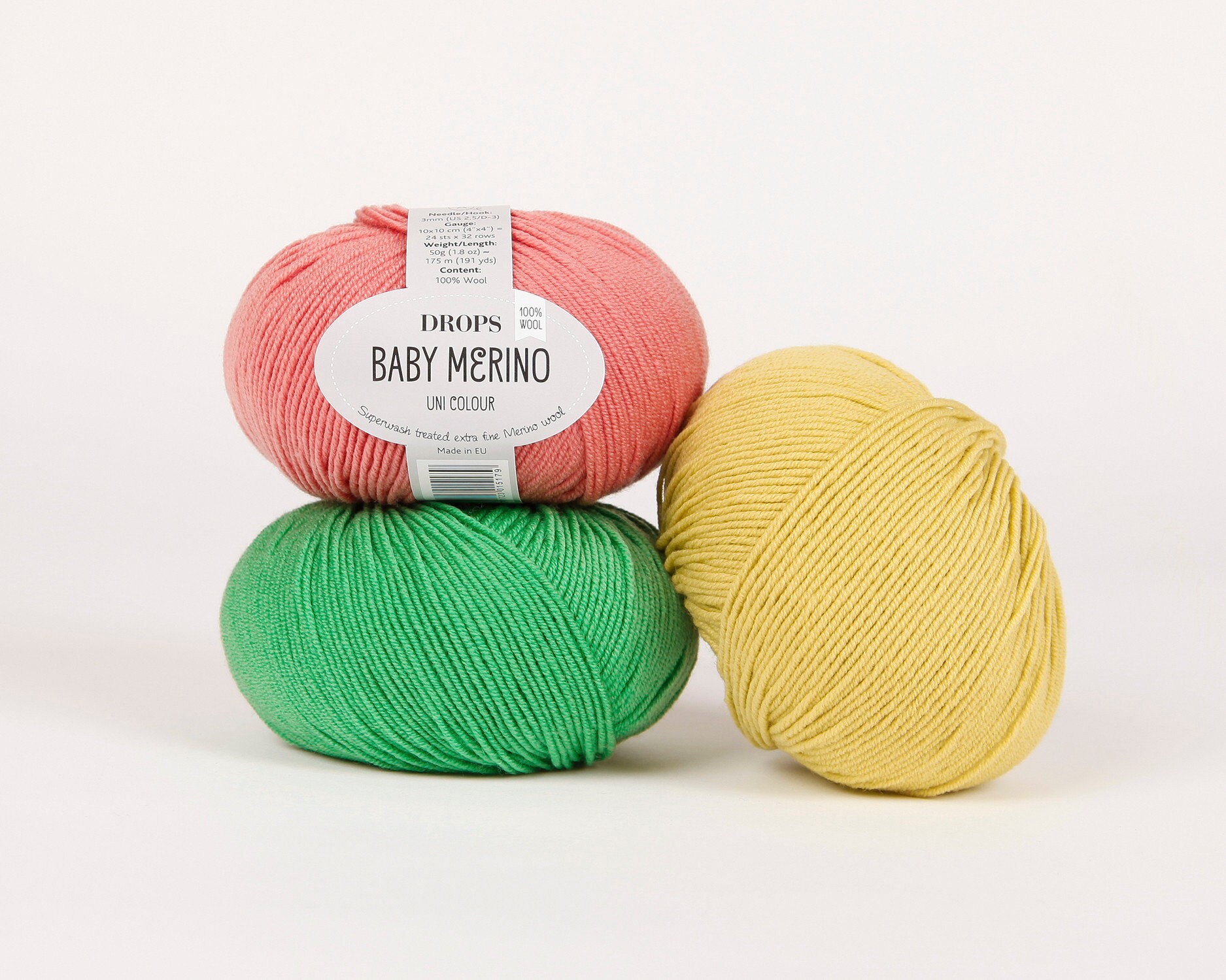 Drops Baby Merino yarn Drops Baby Merino uni color yarn Drops Etsy
