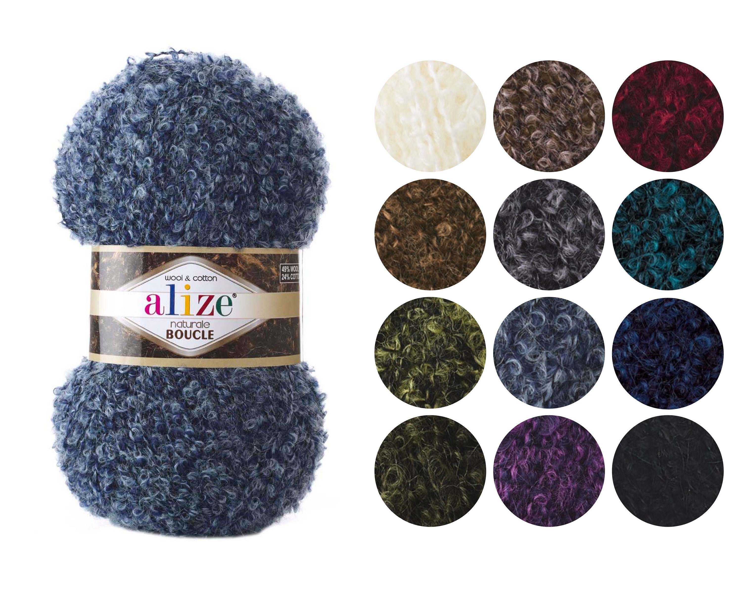 Alize Naturale Boucle yarn Alize wool yarn Alize soft yarn Etsy