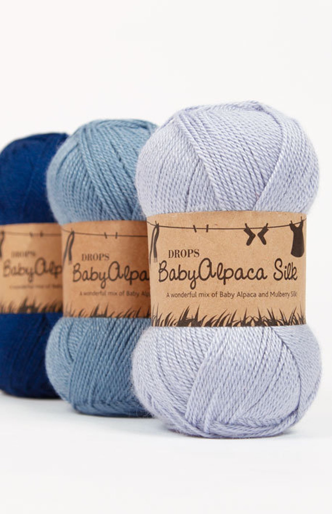 Drops Baby Alpaca Silk yarn Knitting yarn Alpaca yarn Alpaca Etsy