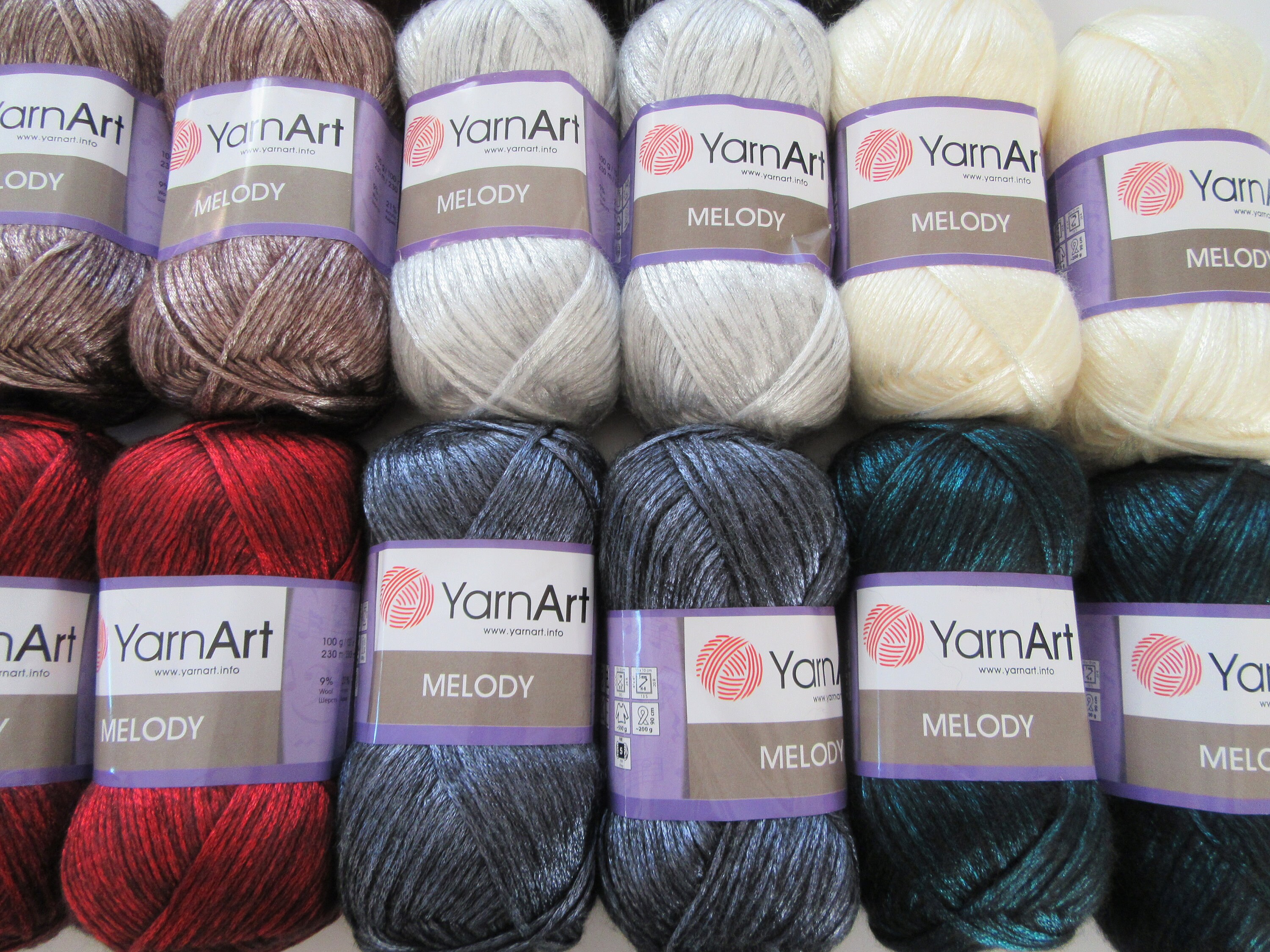 YarnArt Melody yarn Wool yarn Knitting yarn Crochet yarn | Etsy