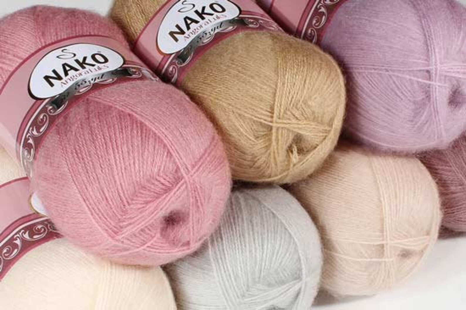 Nako Angora Luks yarn Nako wool yarn Nako mohair yarn Nako Etsy