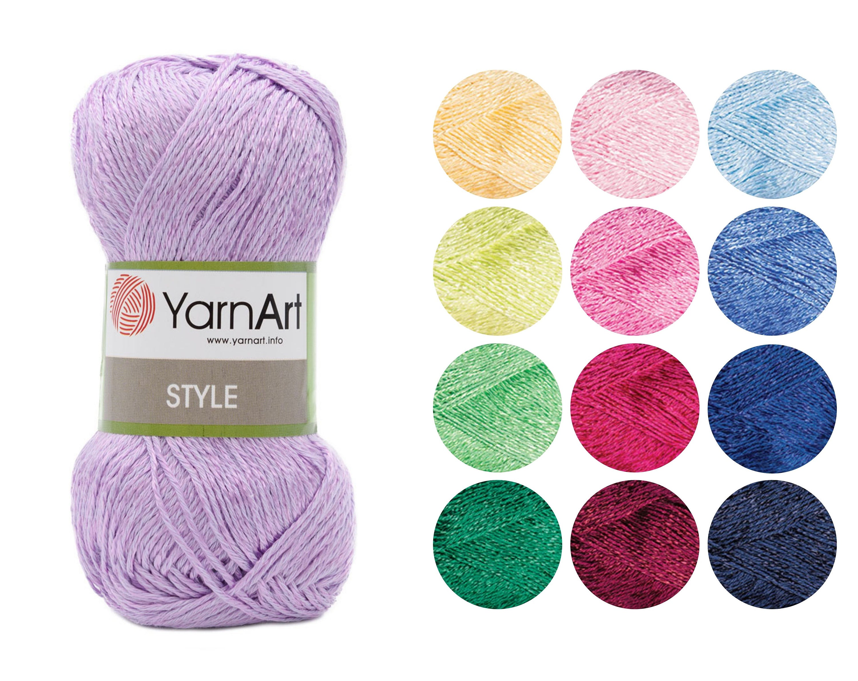 YarnArt Style yarn YarnArt cotton yarn YarnArt viscose yarn Etsy