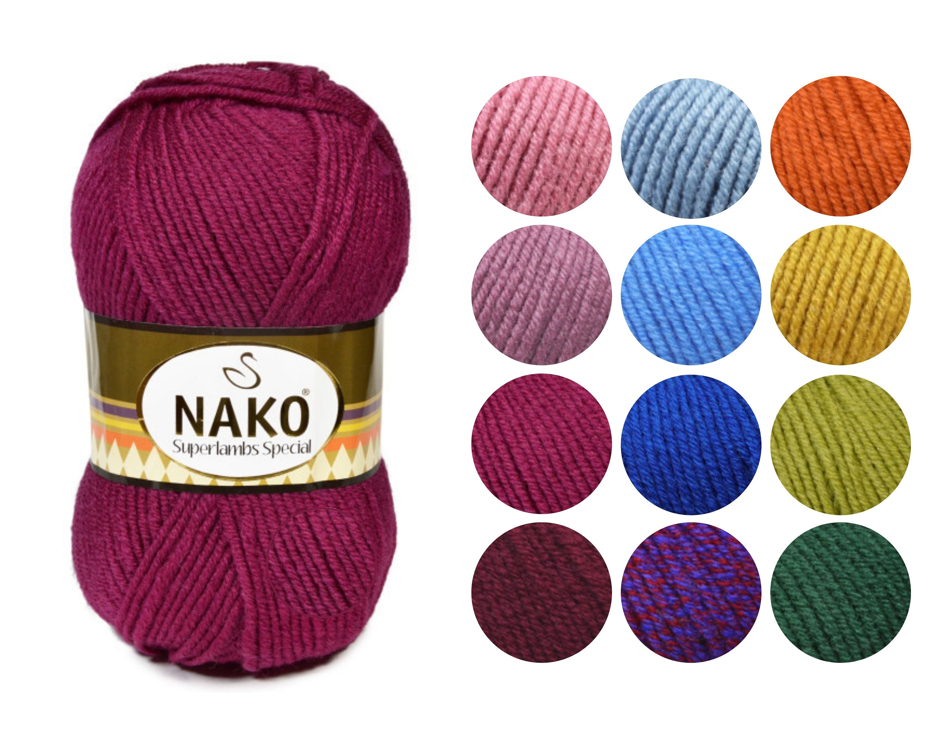 Nako Superlambs Special yarn Nako wool yarn Nako acrylic wool Etsy