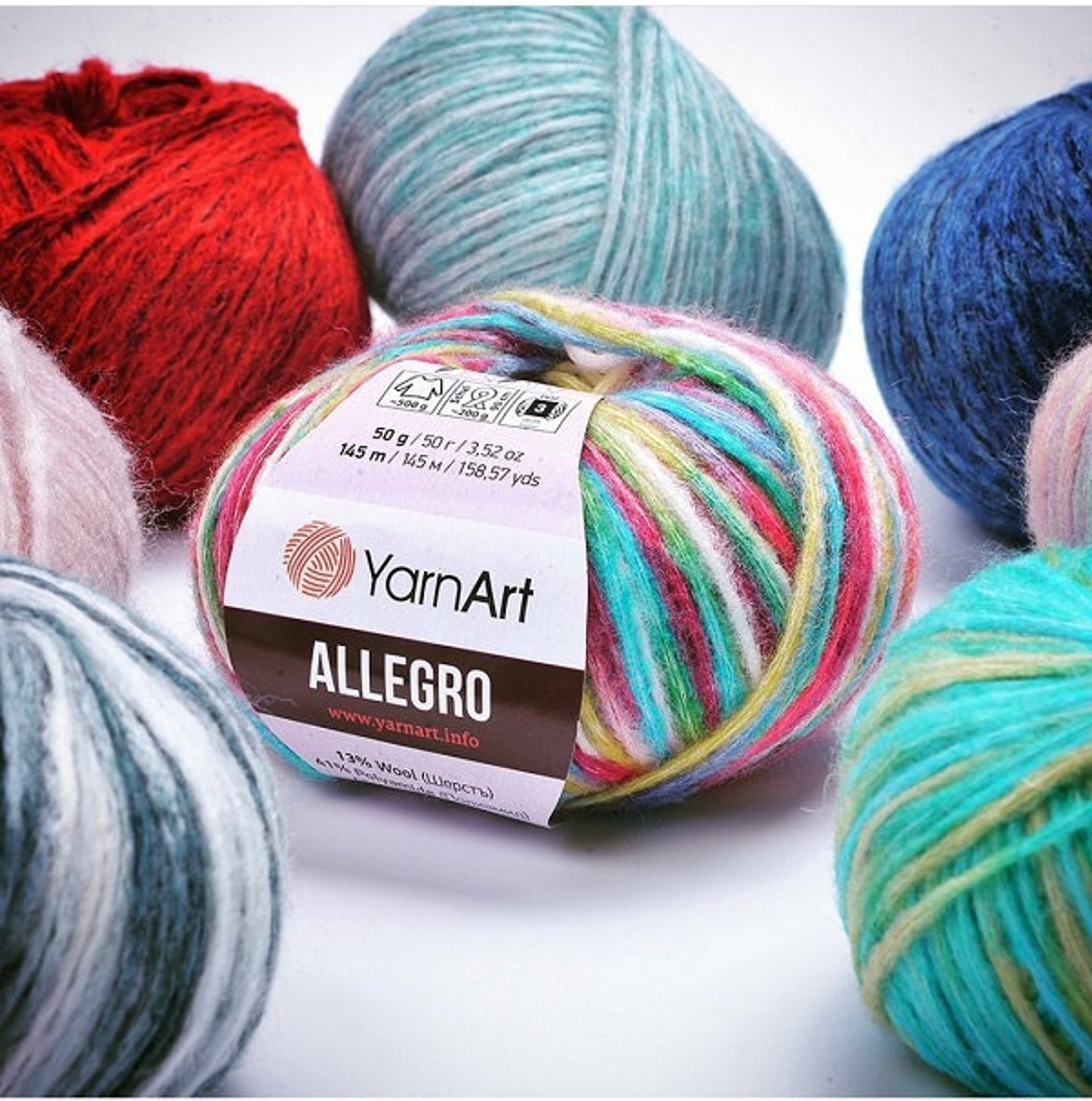 YarnArt Allegro yarn Knitting yarn YarnArt yarn Wool yarn Etsy