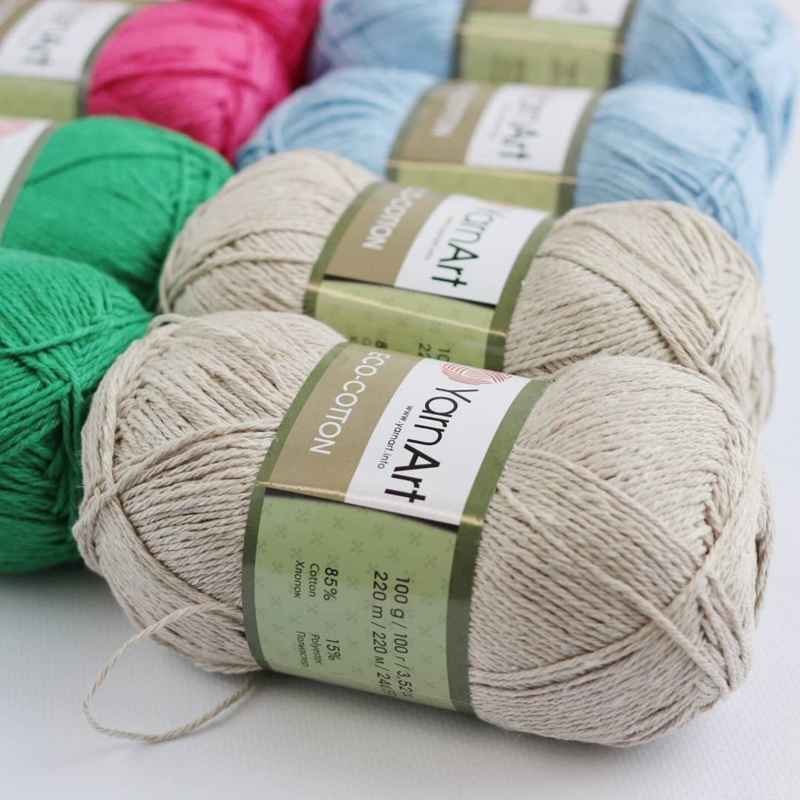 Yarnart Ecocotton Yarn Yarnart Cotton Yarn Soft Yarn Crochet Etsy