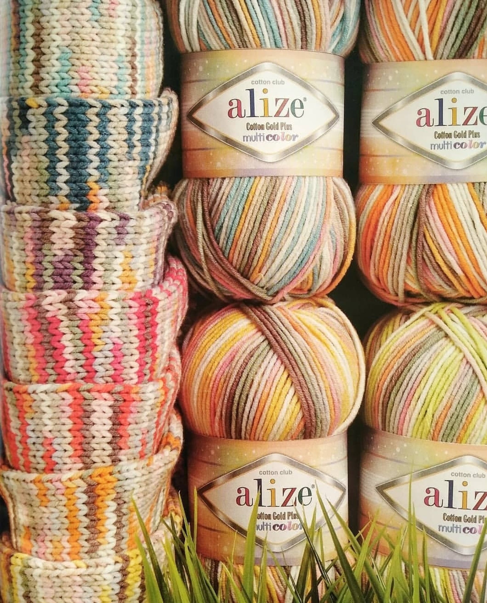Alize Cotton Gold Plus Multicolor yarn Alize cotton yarn Alize Etsy