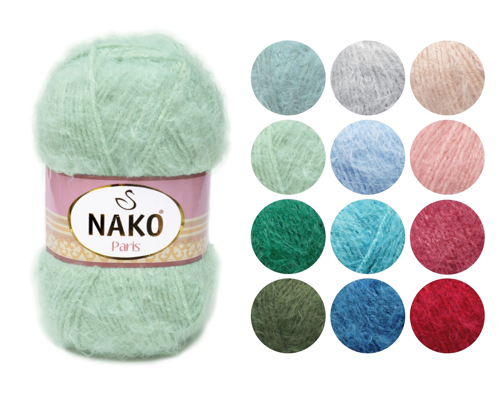 Nako Paris yarn Nako acrylic yarn Nako polyamide yarn Nako Etsy