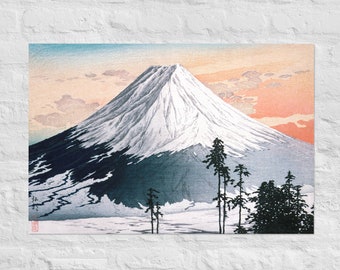 Unique Japanese Mountain Wall Art - Artista Hiroaki Takahashi - Anime Wall Decor - Regalo unico - Stampa murale colorata - Decorazione massimalista