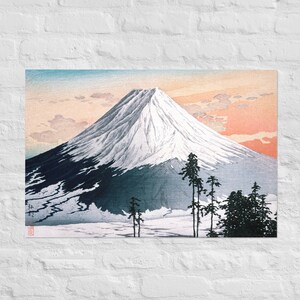Unique Japanese Mountain Wall Art - Artist Hiroaki Takahashi - Anime Wall Decor - Unique Gift - Colorful Wall Print - Maximalist Décor