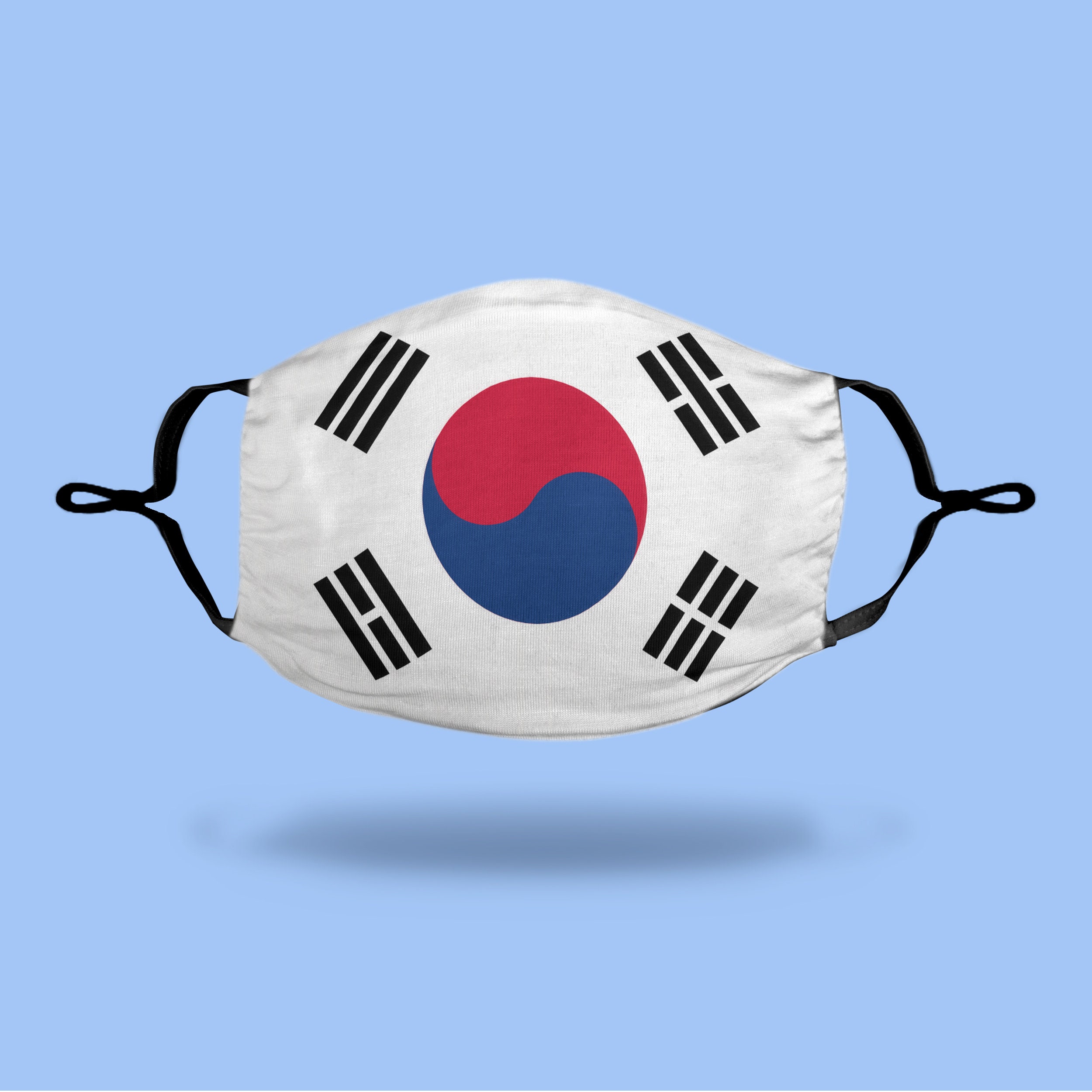 Corea del Sur Bandera Máscara Cara Reutilizable TODOS LOS Etsy