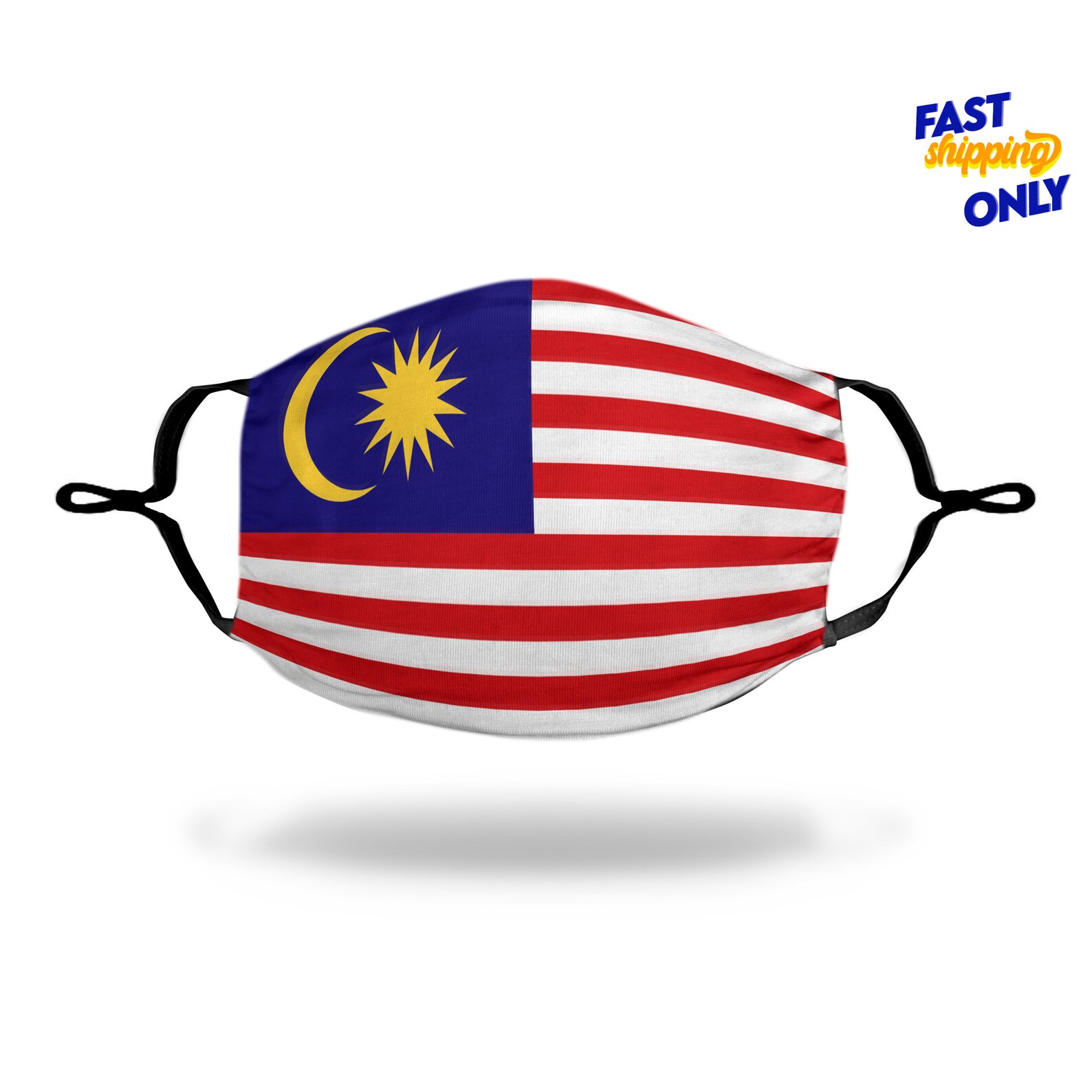 Malaysia Flag Face Mask Reusable Washable ALL SIZES Etsy