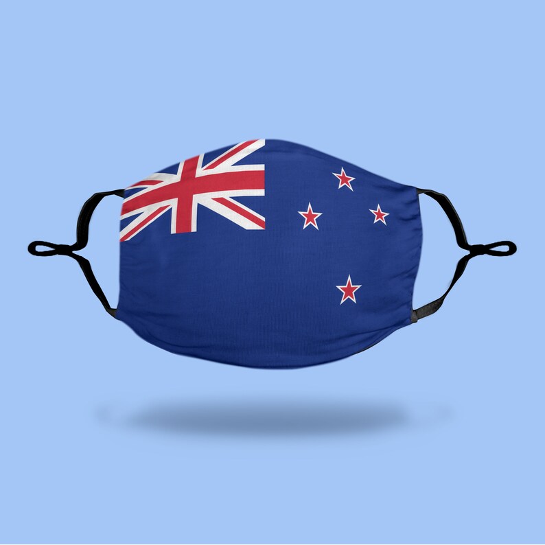 New Zealand Flag Face Mask Reusable Washable ALL SIZES Etsy
