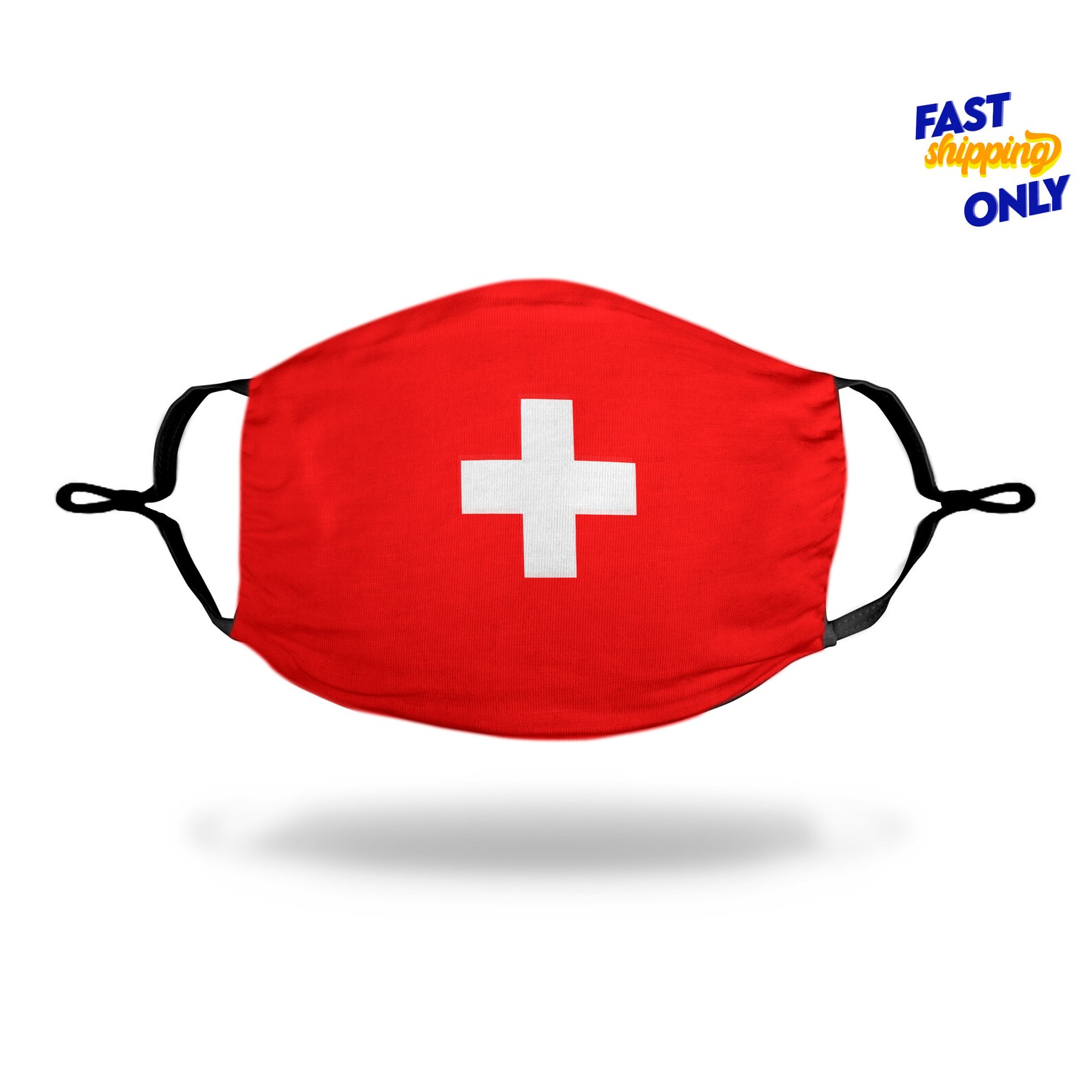 Switzerland Flag Face Mask Reusable Washable ALL SIZES Etsy