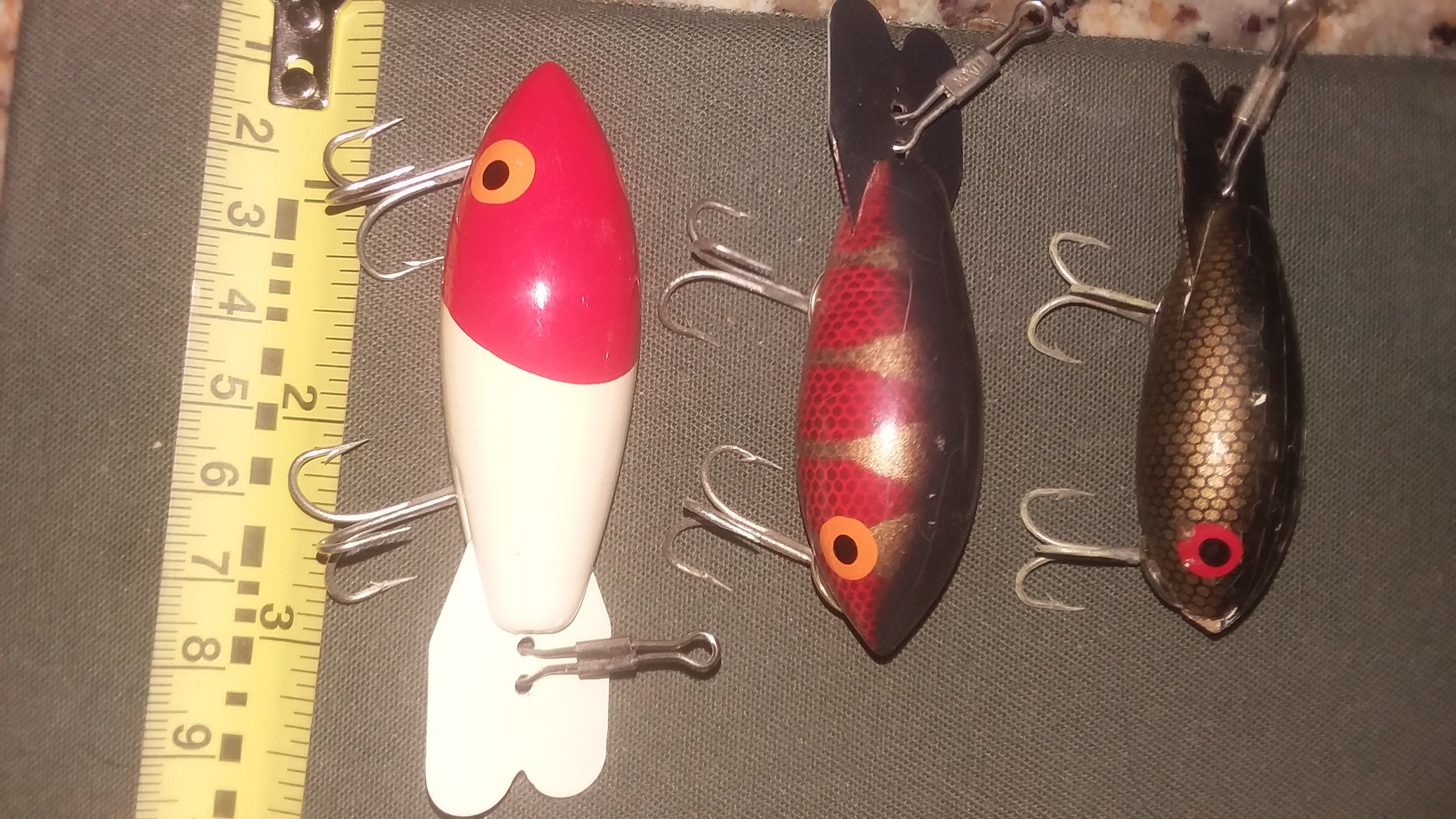 Antique Bomber Lures Set of 3 Combo Etsy