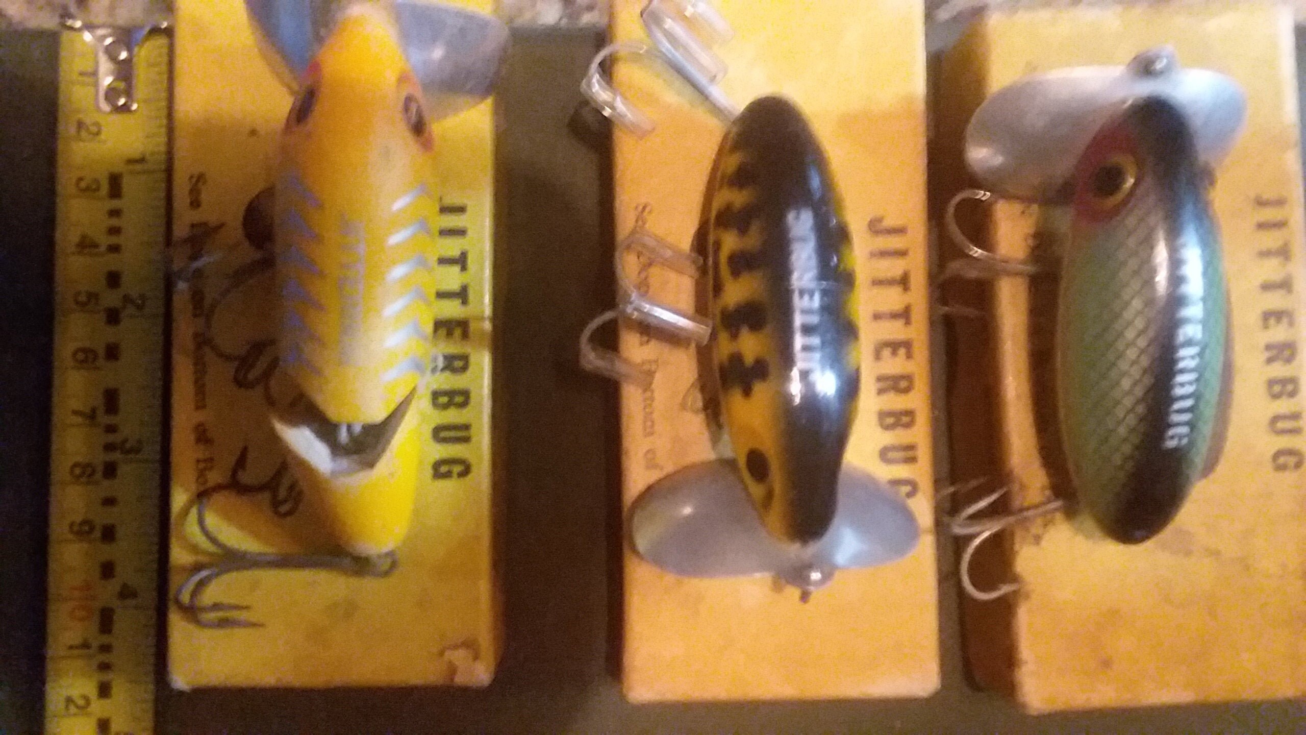 Vintage Arbogast Jitterbug Lures Set of 3 Combo Etsy