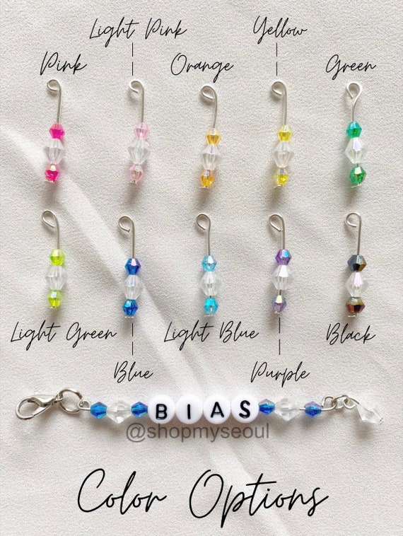 Custom Kpop Group Bias Beaded Keychain - Etsy