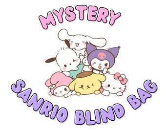 Linda bolsa ciega sorpresa misteriosa de Kitty y sus amigos kawaii; llavero hecho a mano o juego de alfileres