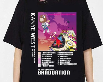 NEW Kanye West Graduation T-Shirt, Graduation Cotton Unisex T-Shirt, Kanye West shirt, Unisex T-shirt, Best Gift For Men Women