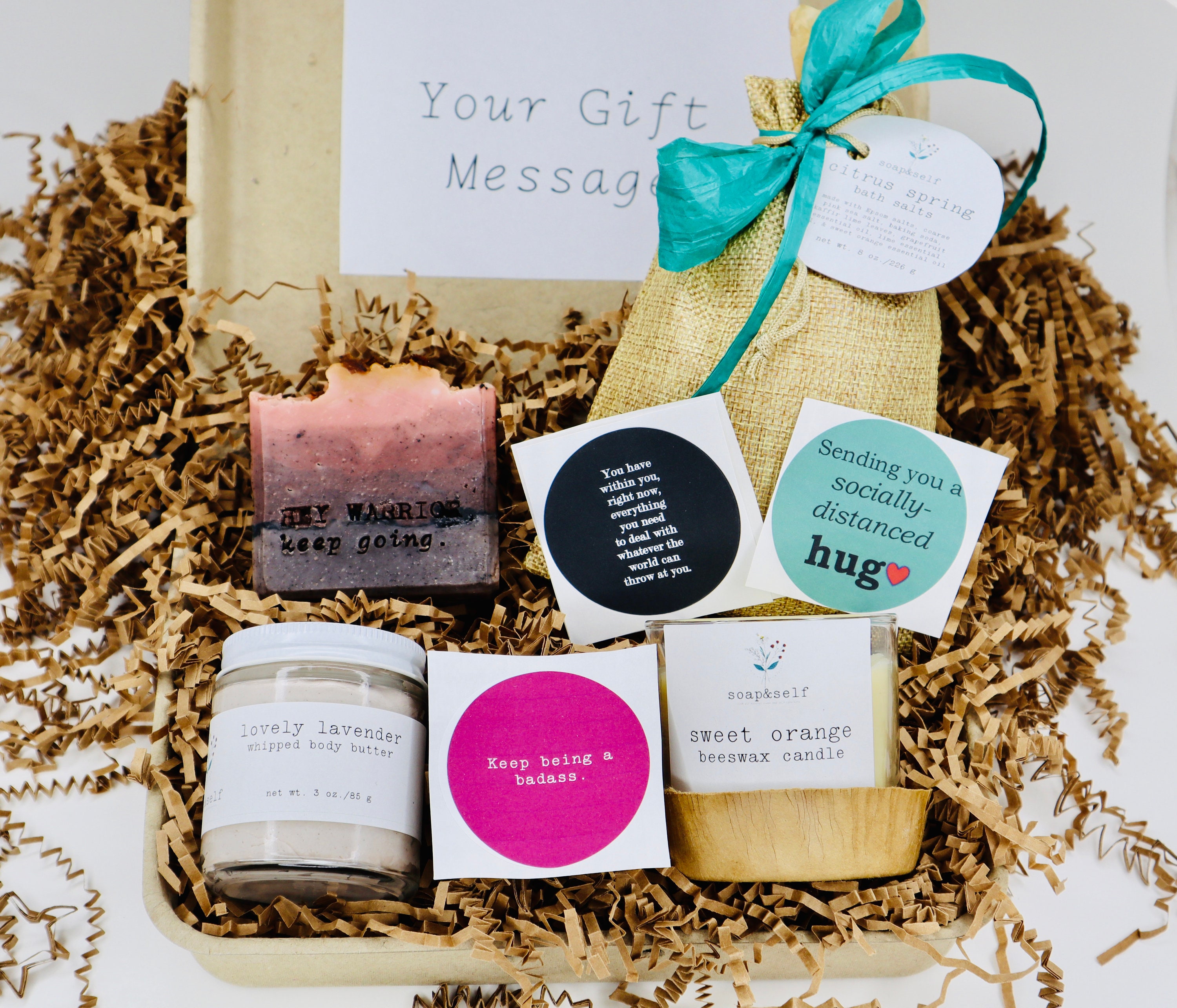 Self Care Kit Mental Health Care Package HEY WARRIOR All Etsy