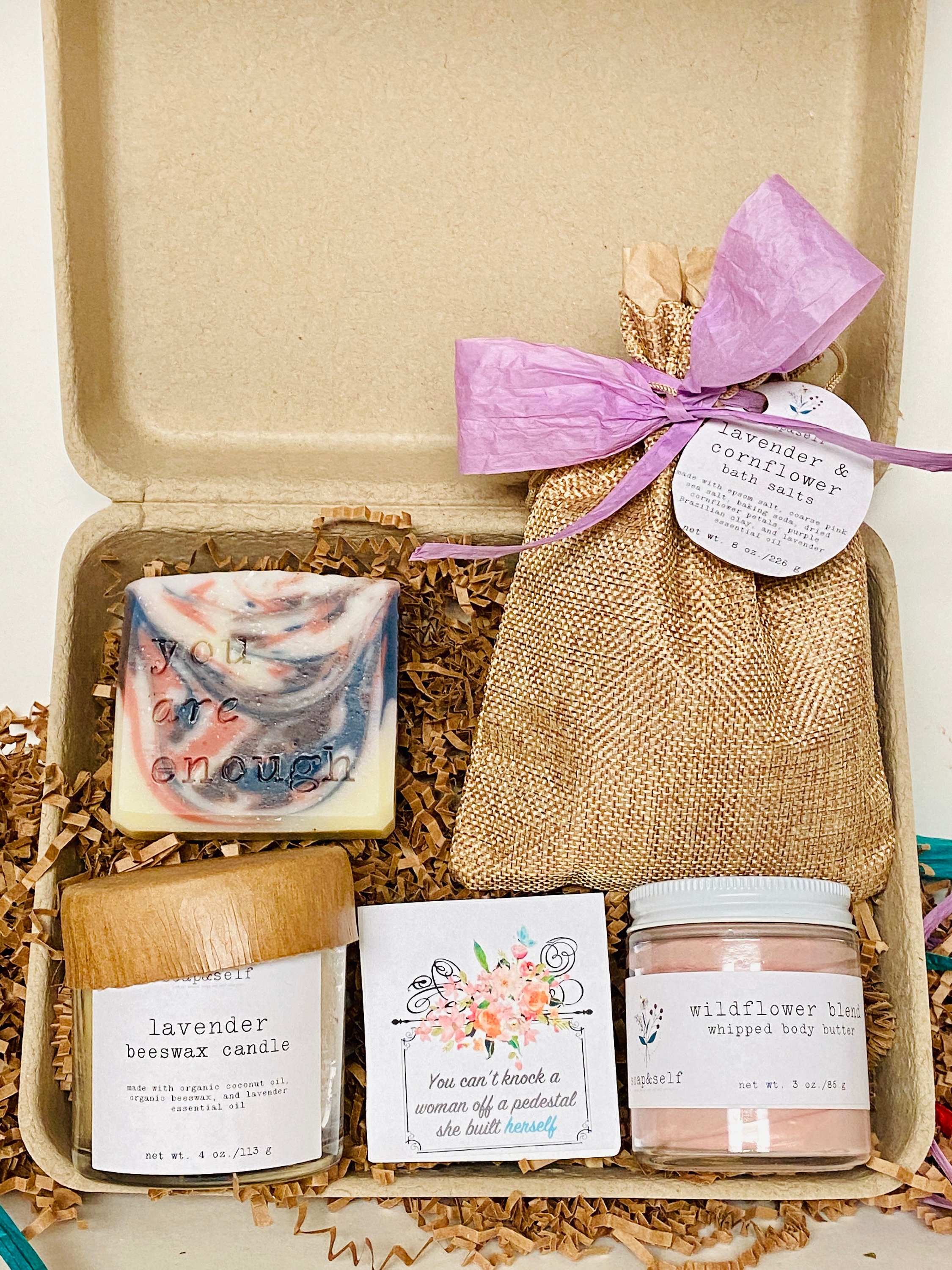 Self Care Kit Mental Health Care Package You are enough Etsy