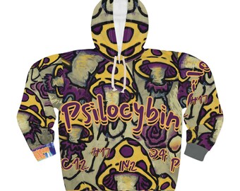 MFR - Psilocybin - Unisex Pullover Hoodie (AOP)