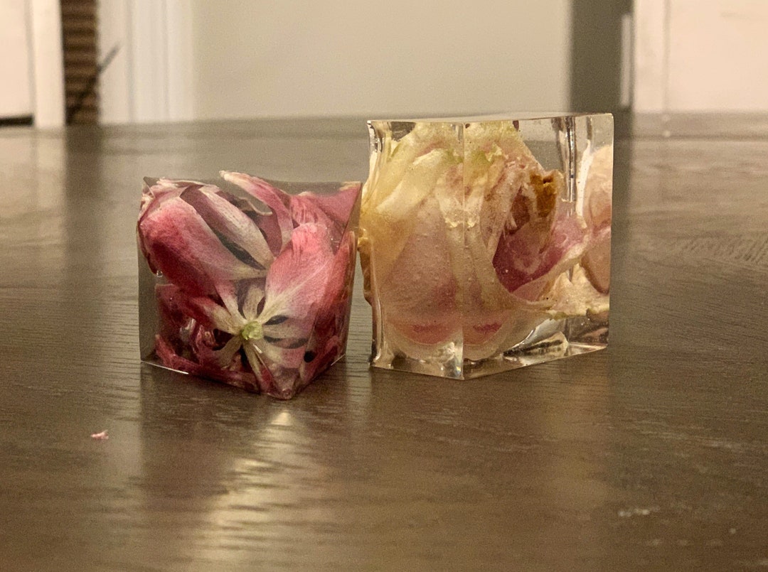 Preserved Flowers in Resin Etsy