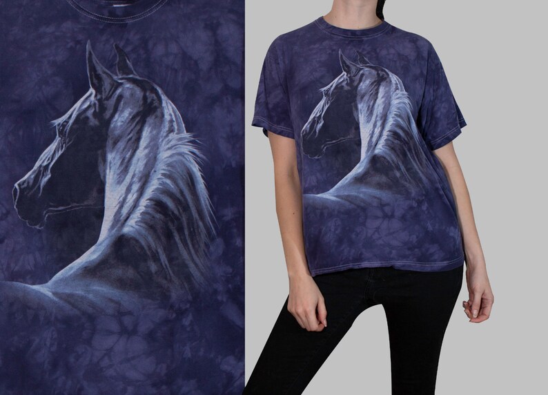 Download HORSE SHIRT VINTAGE 80s purple animal svg graphic tee ...