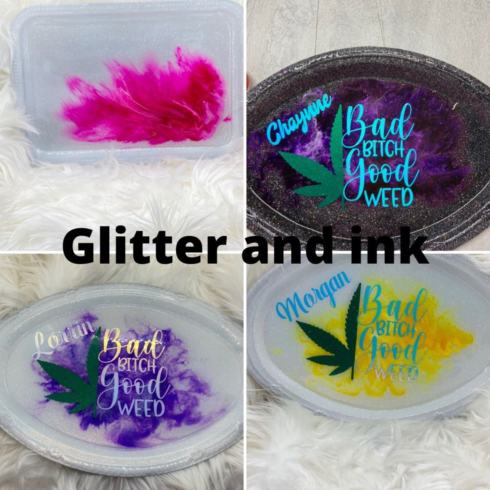 Create Your Own Rolling Tray Set Custom Rolling Tray Weed Etsy