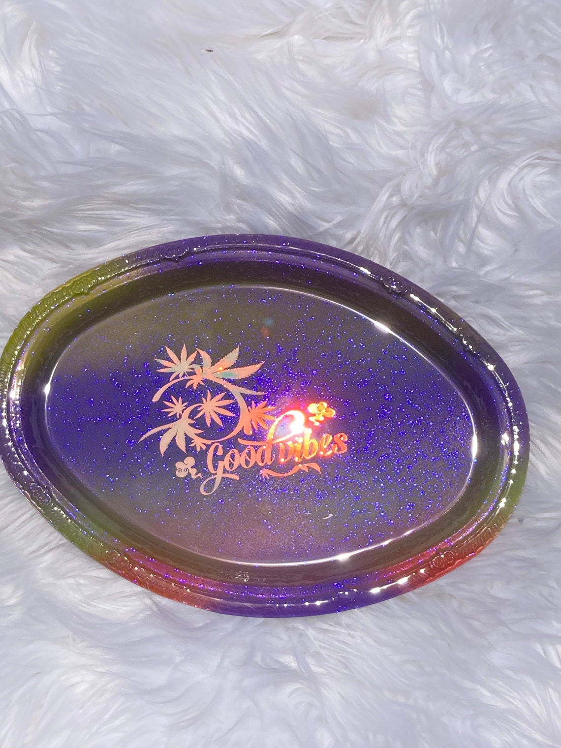 Girly Rolling Tray Set Cute Rolling Tray Glitter Rolling Etsy