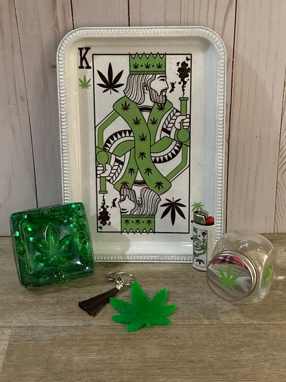 Custom rolling tray set weed tray Etsy