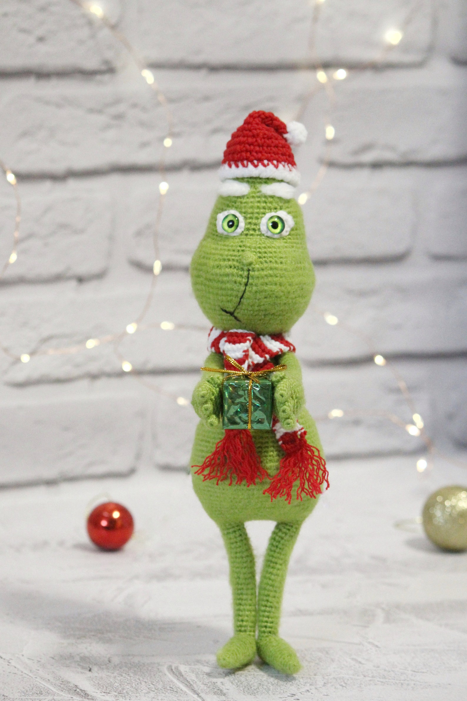 How the Grinch Stole Christmas. Crochet Grinch doll Knitted Etsy