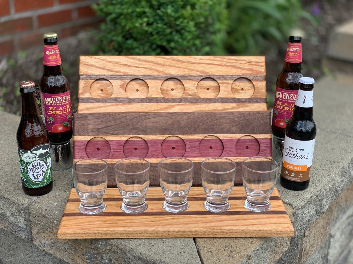 Beer Flight Board/ Beer Flight Grooms Gift/ Beer Flight Etsy