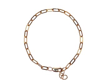Modern Bracelet, PAPERCLIP BRACELET, Gift for Her, Baby Bracelet, Gold Bracelet