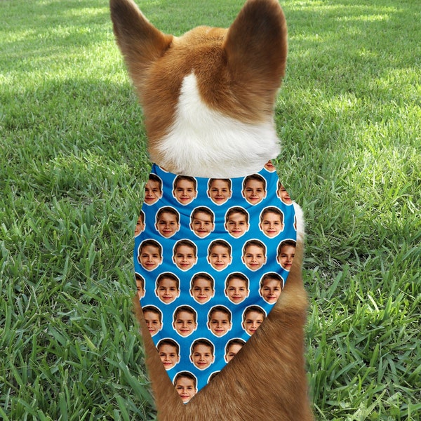 Face Bandana Human Face Pet Face Bandana, Dog Bandana, Personalized Photo Bandana, Custom Face Bandana, Photo Bandana, Dog or human Bandana