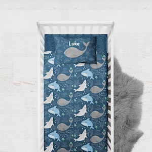 Boys shark bedding, boys personalized under the sea blanket, shark comforter, set or separates,
