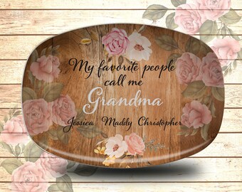 My Favorite People Serving Platter, Personalized Serving Platter, Gift for Nana, Mom, Nonna, Gigi, Grandma, Mom, Housewarming, Show Platter