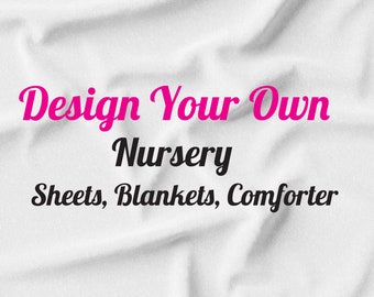 custom crib bedding etsy
