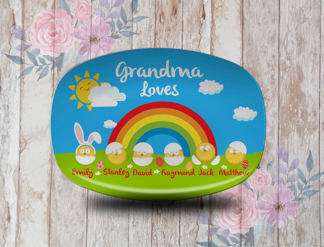 Easter Serving Platter, Serving Platter, Funny Chics Easter Plate