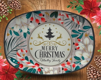 Custom Platter Merry /& Bright Christmas Platter Custom Housewarming Gift Custom Christmas Platter Custom Gift Custom Christmas Plate