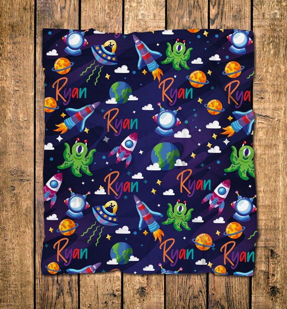Personalized Space Blanket/Baby Space Blanket/Personalized Baby Blanket