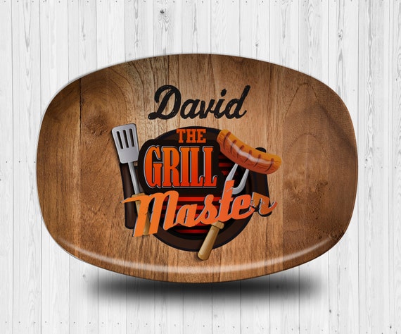 Personalized Grill Master Platter, Fathers Day Gifts, BBQ Gifts, Serving  Platter for Men, Custom Serving Platter, Personalized Mens Gifts