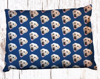 You dog on a pillowcase, Photo Pillowcase, Fun gifts, Face pillowcase, Custom photo pillowcase, 20x30 standard pillowcase
