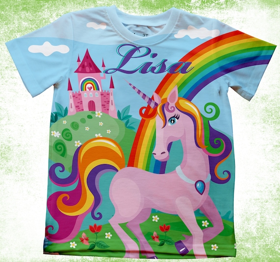 Camisa cumpleaños de Unicorn Castle Camisetas de fiesta - Etsy España