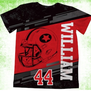 Football Team Shirt/Personalized Football Sport Team T-Shirts/Personalized Football Shirts/Custom Football Bday or Team Shirts/Family Tee